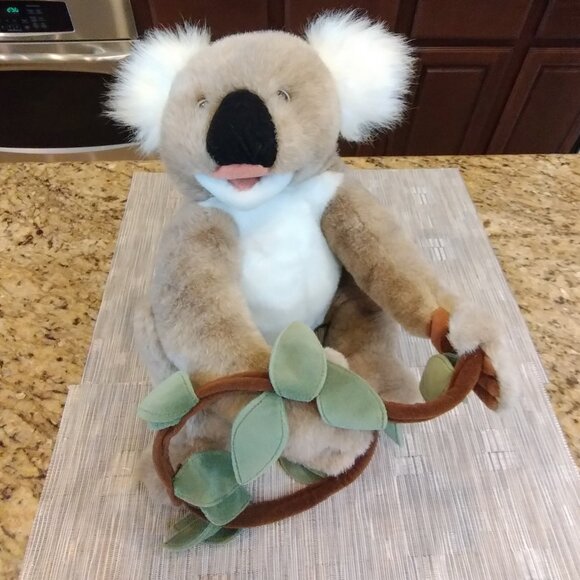 Vintage Folkmanis Folktails Koala Bear Hand Puppet with Vine - Picture 1 of 11